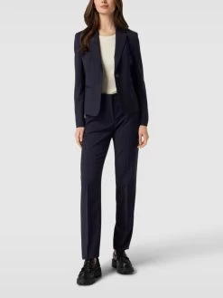 BOSS Anzughose Mit Haken- Und Reißverschluss Modell 'Tameah' - Marineblau