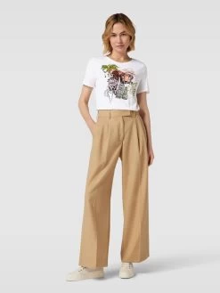 Marc Cain T-Shirt Mit Motiv-Print - Weiß