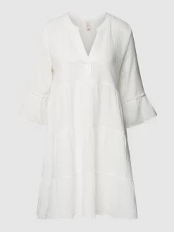 Only Knielanges Kleid Im Stufen-Look Modell 'THYRA' - Offwhite