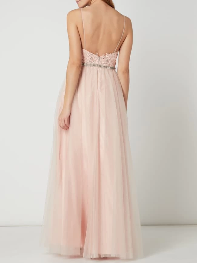 Mascara Abendkleid Mit Ziersteinen - Apricot 7 Mascara Abendkleid Mit Ziersteinen - Apricot – Bild 5