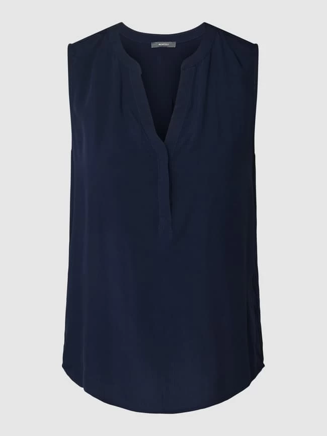 Montego Blusentop Aus Reiner Viskose Modell 'Solid' - Dunkelblau 4 Montego Blusentop Aus Reiner Viskose Modell 'Solid' - Dunkelblau – Bild 2