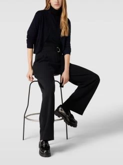 MORE&MORE More & More Bolero Aus Viskose-Mix Mit Schalkragen - Marineblau