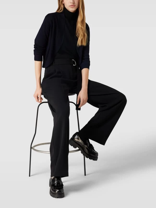 MORE&MORE More & More Bolero Aus Viskose-Mix Mit Schalkragen - Marineblau 3 MORE&MORE More & More Bolero Aus Viskose-Mix Mit Schalkragen - Marineblau