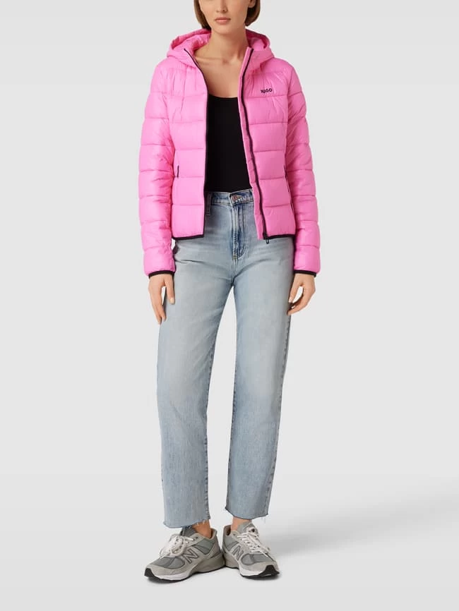 HUGO Jacke Mit Label-Print Modell 'FAMARA' - Pink 3 HUGO Jacke Mit Label-Print Modell 'FAMARA' - Pink