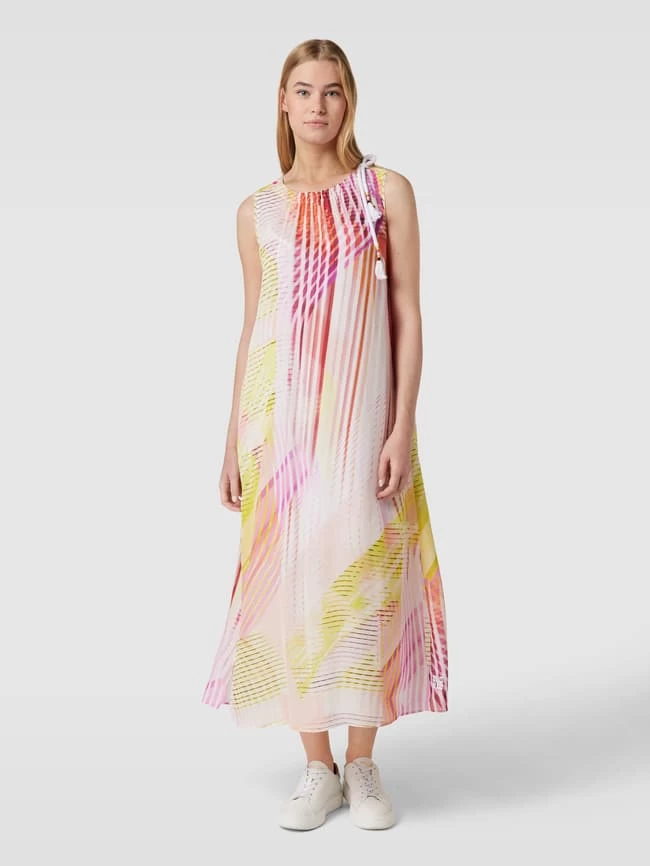 Marc Cain Blusenkleid Mit Allover-Muster - Rosa 6 Marc Cain Blusenkleid Mit Allover-Muster - Rosa – Bild 4