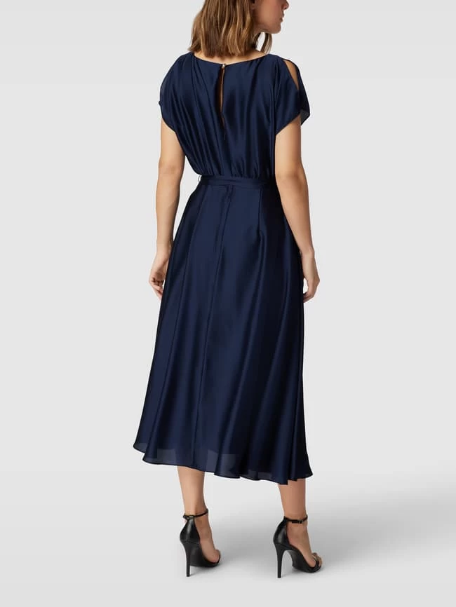 Swing Cocktailkleid Mit Taillenband - Marineblau 7 Swing Cocktailkleid Mit Taillenband - Marineblau – Bild 5