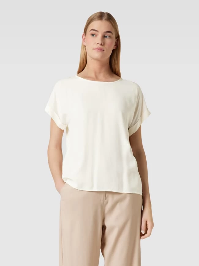 Montego Blusenshirt Aus Reiner Viskose Mit Kellerfalte - Offwhite 6 Montego Blusenshirt Aus Reiner Viskose Mit Kellerfalte - Offwhite – Bild 4