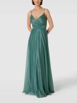 TROYDEN COLLECTION Abendkleid In Schimmernder Optik - Petrol