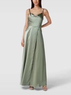 Laona Abendkleid Mit Wasserfall-Ausschnitt - Lindgrün