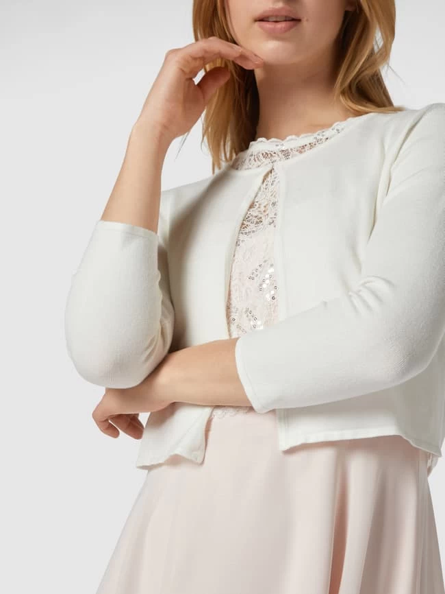 Jake*s Cocktail Bolero Mit Rückseite Aus Chiffon - Offwhite 5 Jake*s Cocktail Bolero Mit Rückseite Aus Chiffon - Offwhite – Bild 3