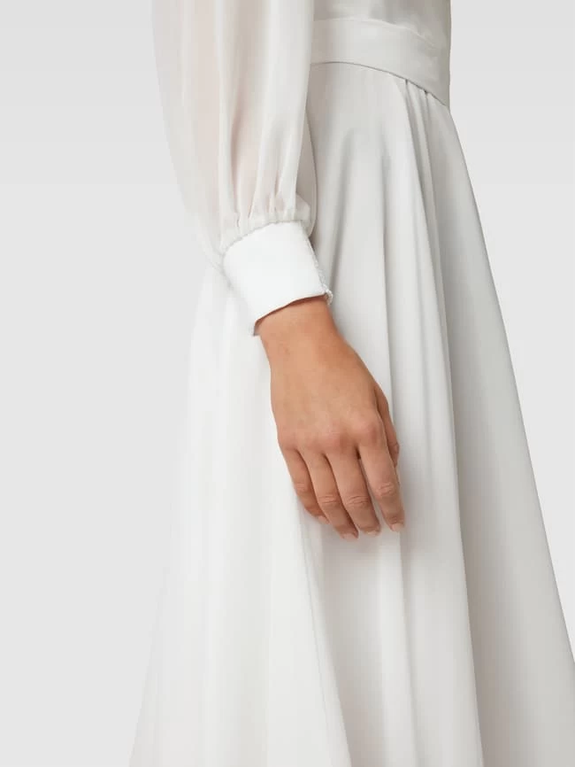 V.M. Cocktailkleid Mit Bindegürtel - Offwhite 5 V.M. Cocktailkleid Mit Bindegürtel - Offwhite – Bild 3