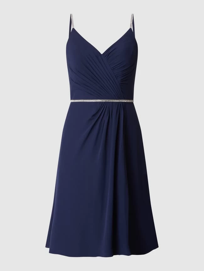 Luxuar Cocktailkleid Mit Strasssteinbesatz - Dunkelblau 4 Luxuar Cocktailkleid Mit Strasssteinbesatz - Dunkelblau – Bild 2
