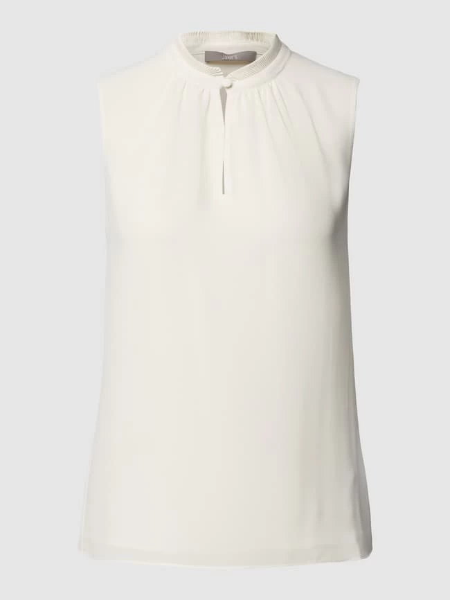 Jake*s Collection Blusentop Mit Schlüsselloch-Ausschnitt - Ecru 4 Jake*s Collection Blusentop Mit Schlüsselloch-Ausschnitt - Ecru – Bild 2