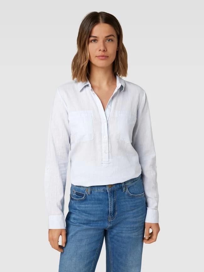 Opus Hemdbluse Mit Brusttaschen Modell 'Fredda' - Hellblau 6 Opus Hemdbluse Mit Brusttaschen Modell 'Fredda' - Hellblau – Bild 4