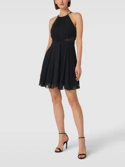 Jake*s Cocktail Cocktailkleid Mit Amerikanischem Ausschnitt - Schwarz