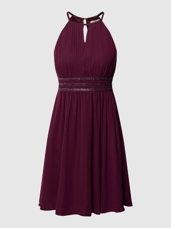 Jake*s Cocktail Cocktailkleid Mit Taillenpasse Mit Paillettenbesatz - Bordeaux Rot 4 Jake*s Cocktail Cocktailkleid Mit Taillenpasse Mit Paillettenbesatz - Bordeaux Rot – Bild 2