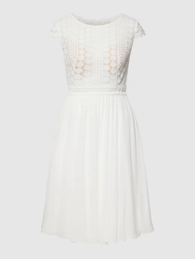 Luxuar Cocktailkleid Mit Floraler Spitze - Ecru 4 Luxuar Cocktailkleid Mit Floraler Spitze - Ecru – Bild 2