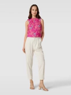 Jake*s Collection Blusentop Mit Floralem Muster - Fuchsia
