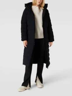 Wellensteyn Steppmantel Mit Label-Applikation Modell 'CORDOBA LONG' - Schwarz