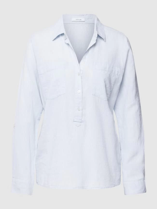 Opus Hemdbluse Mit Brusttaschen Modell 'Fredda' - Hellblau 4 Opus Hemdbluse Mit Brusttaschen Modell 'Fredda' - Hellblau – Bild 2