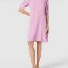 BOSS Knielanges Kleid Mit Label-Applikation Modell 'Dawena' - Rosa