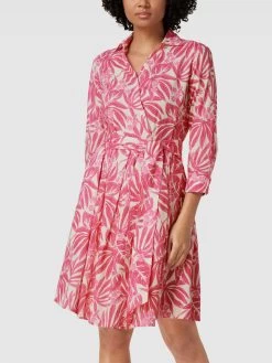 0039 Italy Knielanges Blusenkleid Mit Allover-Muster Modell 'Jule' - Pink -Damen Mode 7173ekhh957kska3ah7jgdq89ss3aipja0rjah1ia564qkq59l14sj2k9h956jal8oo4uiq99ss46jila53j6dhi68o68ob260s30e9k6oqm2e1l74o6adhpccr64p1n6koj6oo