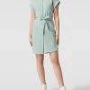 Tom Tailor Denim Hemdblusenkleid Mit Strukturmuster - Mint