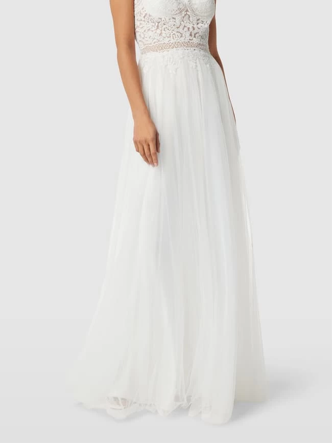 Luxuar Brautkleid Mit Zierbesatz - Offwhite 8 Luxuar Brautkleid Mit Zierbesatz - Offwhite – Bild 6