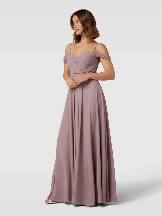 Mascara Abendkleid Im Cold-Shoulder-Design - Altrosa 3 Mascara Abendkleid Im Cold-Shoulder-Design - Altrosa