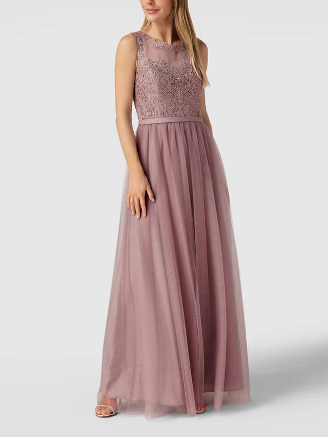 Mascara Abendkleid Mit Ziersteinbesatz - Mauve 3 Mascara Abendkleid Mit Ziersteinbesatz - Mauve