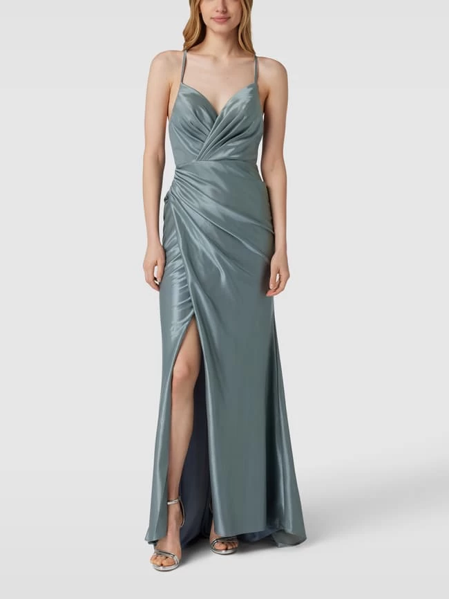 Laona Abendkleid Mit Gehschlitz - Silber 3 Laona Abendkleid Mit Gehschlitz - Silber