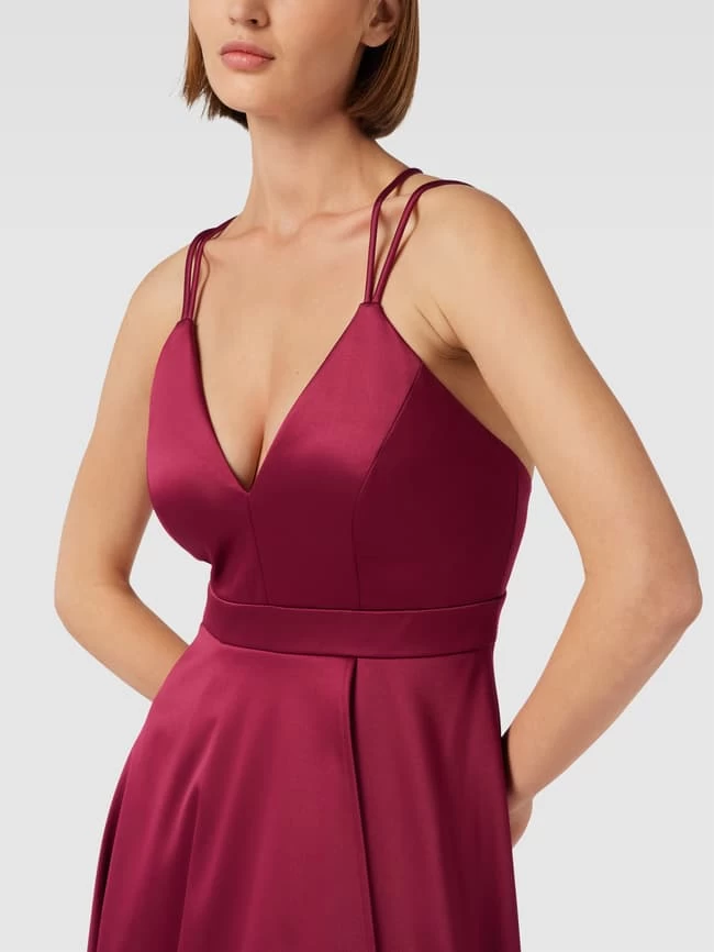 Jake*s Cocktail Abendkleid Mit Herz-Ausschnitt - Kirschrot 5 Jake*s Cocktail Abendkleid Mit Herz-Ausschnitt - Kirschrot – Bild 3