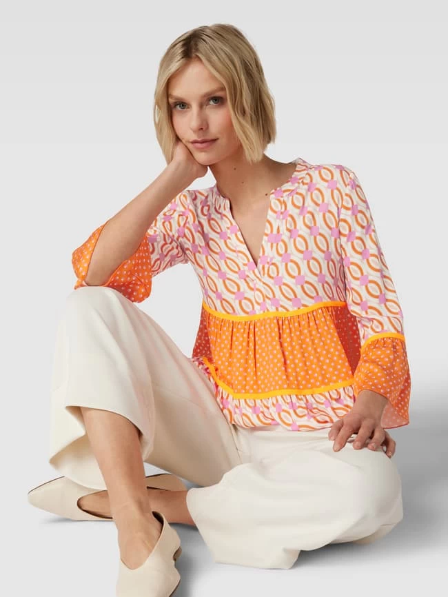 Emily Van Den Bergh Blusenshirt Mit Allover-Muster - Pink 5 Emily Van Den Bergh Blusenshirt Mit Allover-Muster - Pink – Bild 3