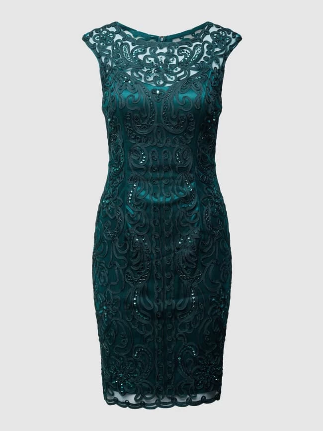Luxuar Cocktailkleid Mit Zierborten - Smaragdgrün 4 Luxuar Cocktailkleid Mit Zierborten - Smaragdgrün – Bild 2