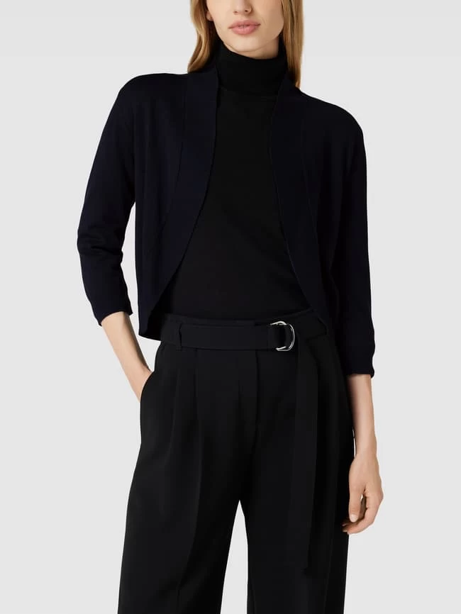 MORE&MORE More & More Bolero Aus Viskose-Mix Mit Schalkragen - Marineblau 6 MORE&MORE More & More Bolero Aus Viskose-Mix Mit Schalkragen - Marineblau – Bild 4