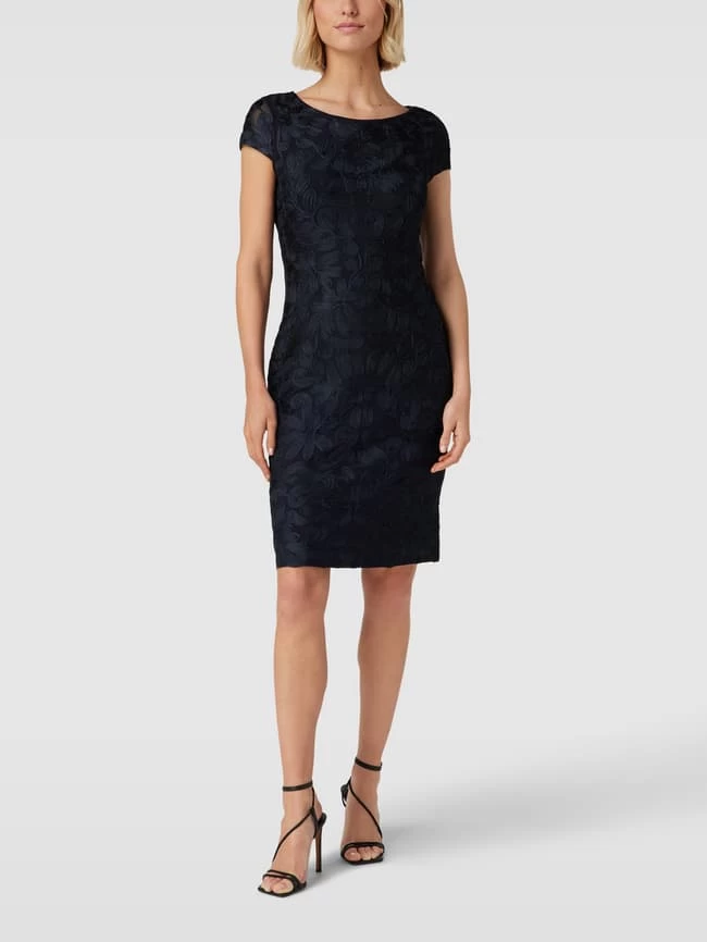 Christian Berg Cocktail Etuikleid Mit Strukturmuster - Marineblau Meliert 3 Christian Berg Cocktail Etuikleid Mit Strukturmuster - Marineblau Meliert