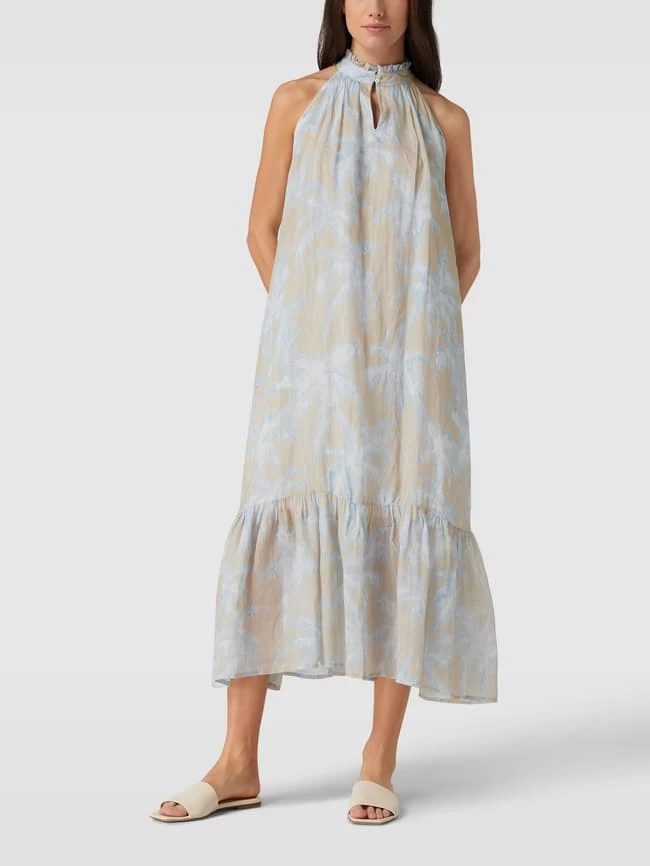 Tonno & Panna Blusenkleid Mit Allover-Muster Modell 'Kate' - Taupe 6 Tonno & Panna Blusenkleid Mit Allover-Muster Modell 'Kate' - Taupe – Bild 4