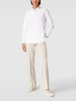 Montego Hemdbluse Mit Durchgehender Knopfleiste - Weiß