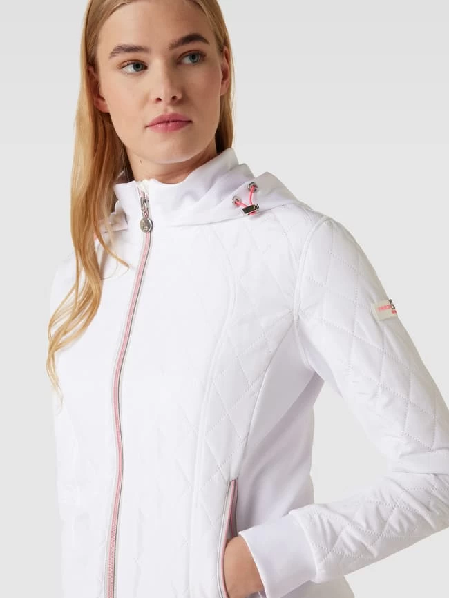 Frieda & Freddies Steppjacke Mit Label-Detail - Weiß 5 Frieda & Freddies Steppjacke Mit Label-Detail - Weiß – Bild 3