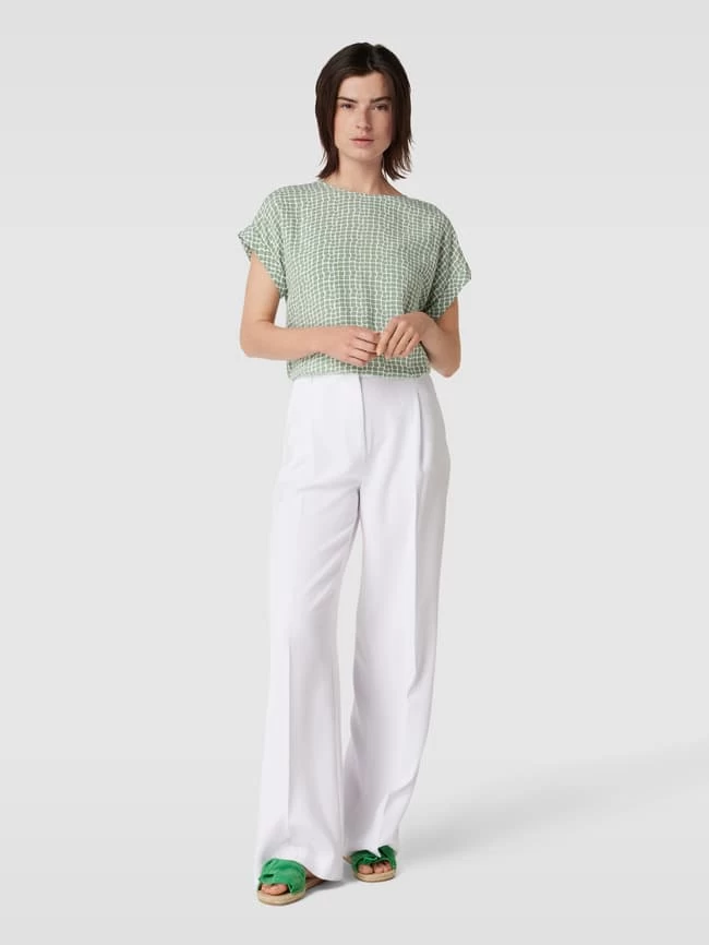 Montego Blusenshirt Mit Allover-Muster - Gras Grün 3 Montego Blusenshirt Mit Allover-Muster - Gras Grün