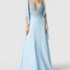Luxuar Abendkleid Mit Stola - Hellblau
