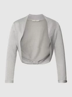 Jake*s Cocktail Bolero Mit Strukturmuster - Silber Meliert