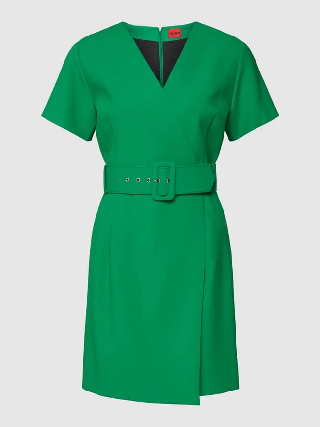 HUGO Minikleid Mit Taillengürtel Modell 'Kabusas' - Grün 4 HUGO Minikleid Mit Taillengürtel Modell 'Kabusas' - Grün – Bild 2