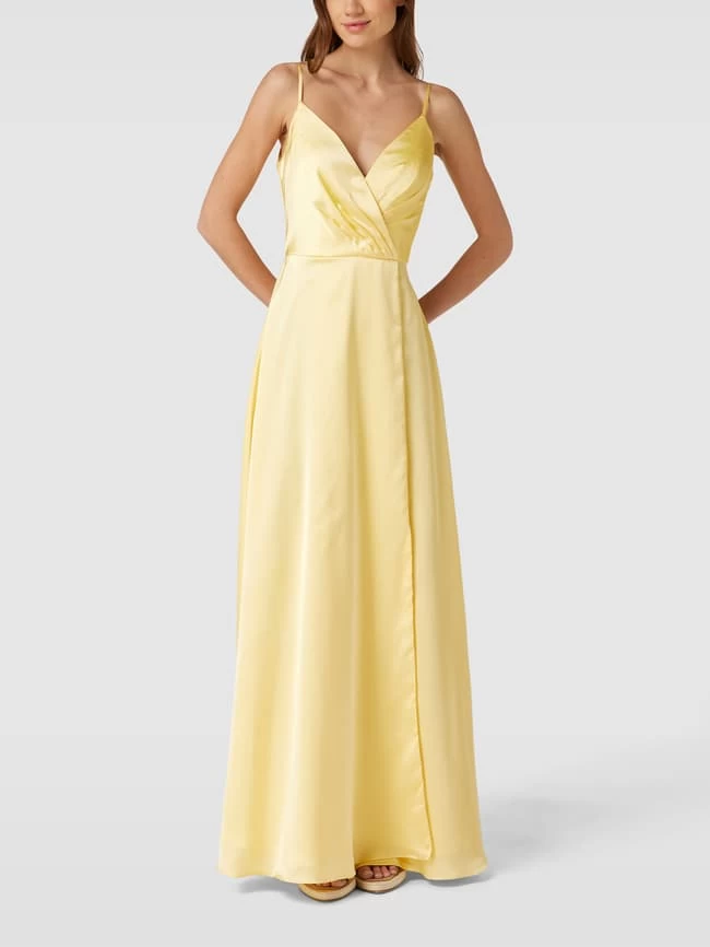 Luxuar Abendkleid In Wickel-Optik - Gelb 3 Luxuar Abendkleid In Wickel-Optik - Gelb
