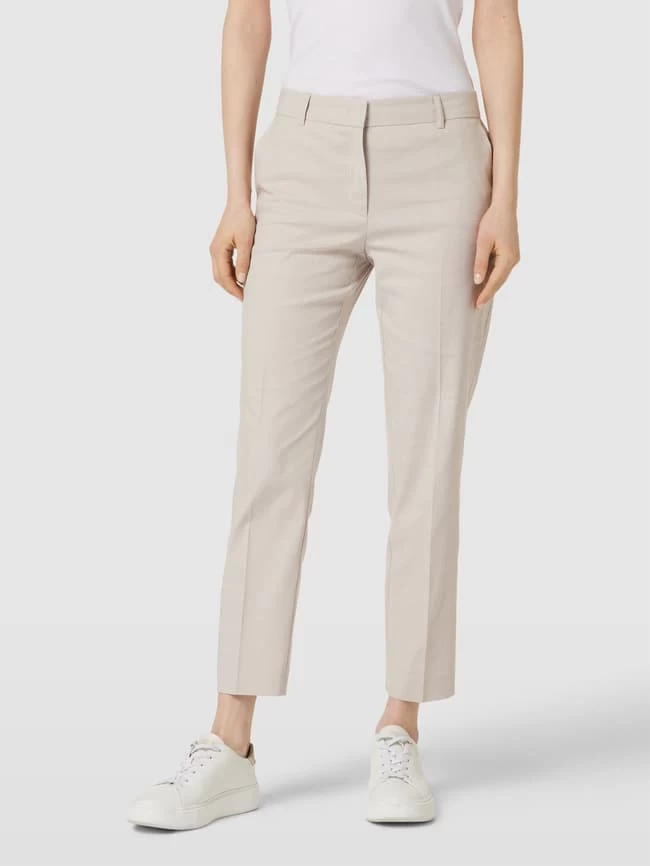 Christian Berg Woman Selection Stoffhose Mit Bügelfalten Modell 'Zigarette' - Sand Meliert 6 Christian Berg Woman Selection Stoffhose Mit Bügelfalten Modell 'Zigarette' - Sand Meliert – Bild 4