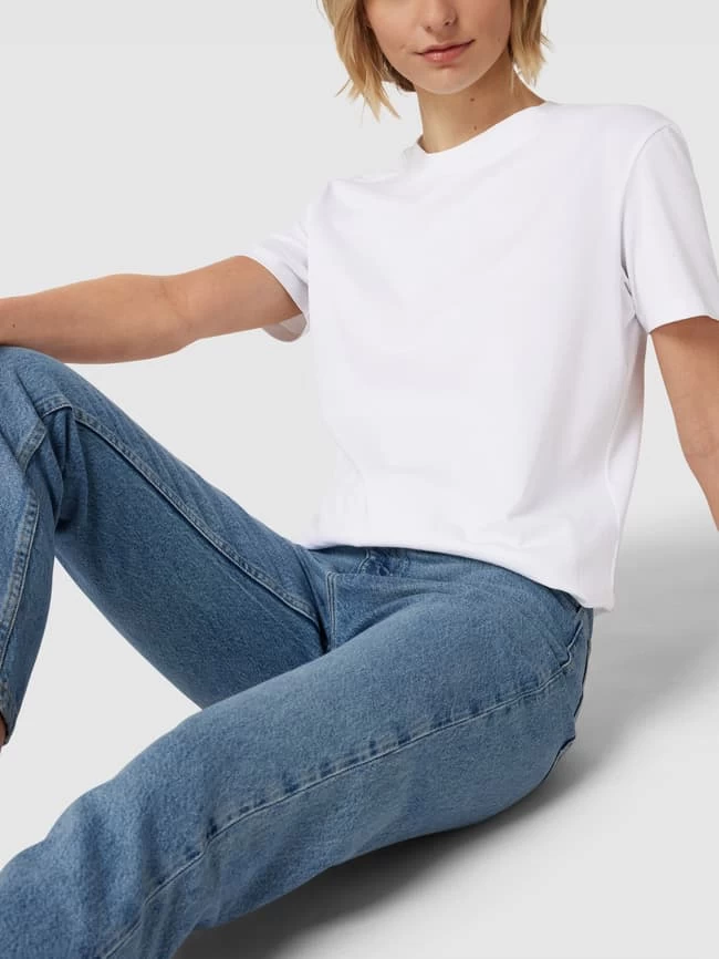 Jake*s Casual T-Shirt Mit Rundhalsausschnitt - Weiß 5 Jake*s Casual T-Shirt Mit Rundhalsausschnitt - Weiß – Bild 3