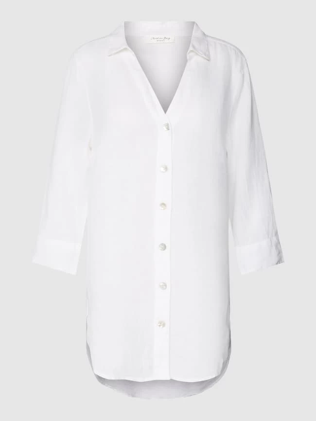 Christian Berg Woman Leinenbluse Mit Knopfleiste - Weiß 4 Christian Berg Woman Leinenbluse Mit Knopfleiste - Weiß – Bild 2