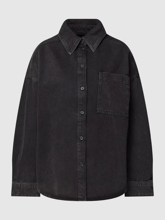 Drykorn Jeansjacke Mit Seitenschlitzen Modell 'VARIN' - Anthrazit 4 Drykorn Jeansjacke Mit Seitenschlitzen Modell 'VARIN' - Anthrazit – Bild 2