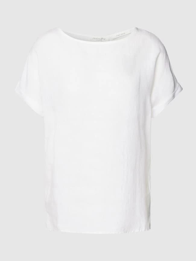 Christian Berg Woman Leinenbluse Mit U-Boot-Ausschnitt - Weiß 4 Christian Berg Woman Leinenbluse Mit U-Boot-Ausschnitt - Weiß – Bild 2