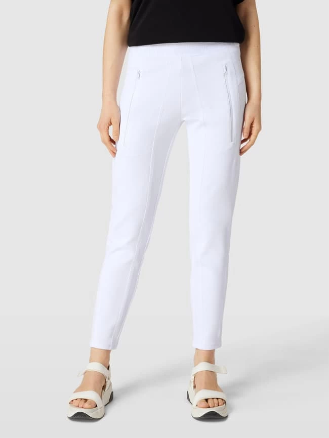 Cambio Skinny Fit Hose Mit Elastischem Logo-Bund Modell 'Jordi' - Weiß 6 Cambio Skinny Fit Hose Mit Elastischem Logo-Bund Modell 'Jordi' - Weiß – Bild 4